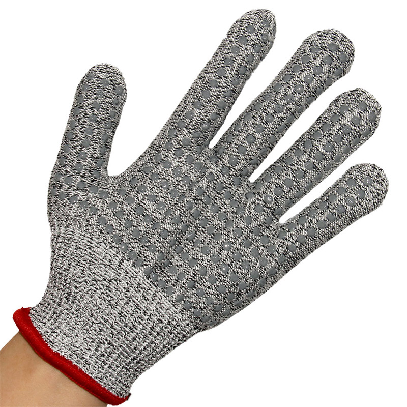 HPPE防切割點(diǎn)硅膠防滑手套